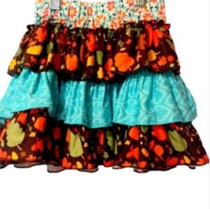 Fall ruffled cute skirt, girls size medium